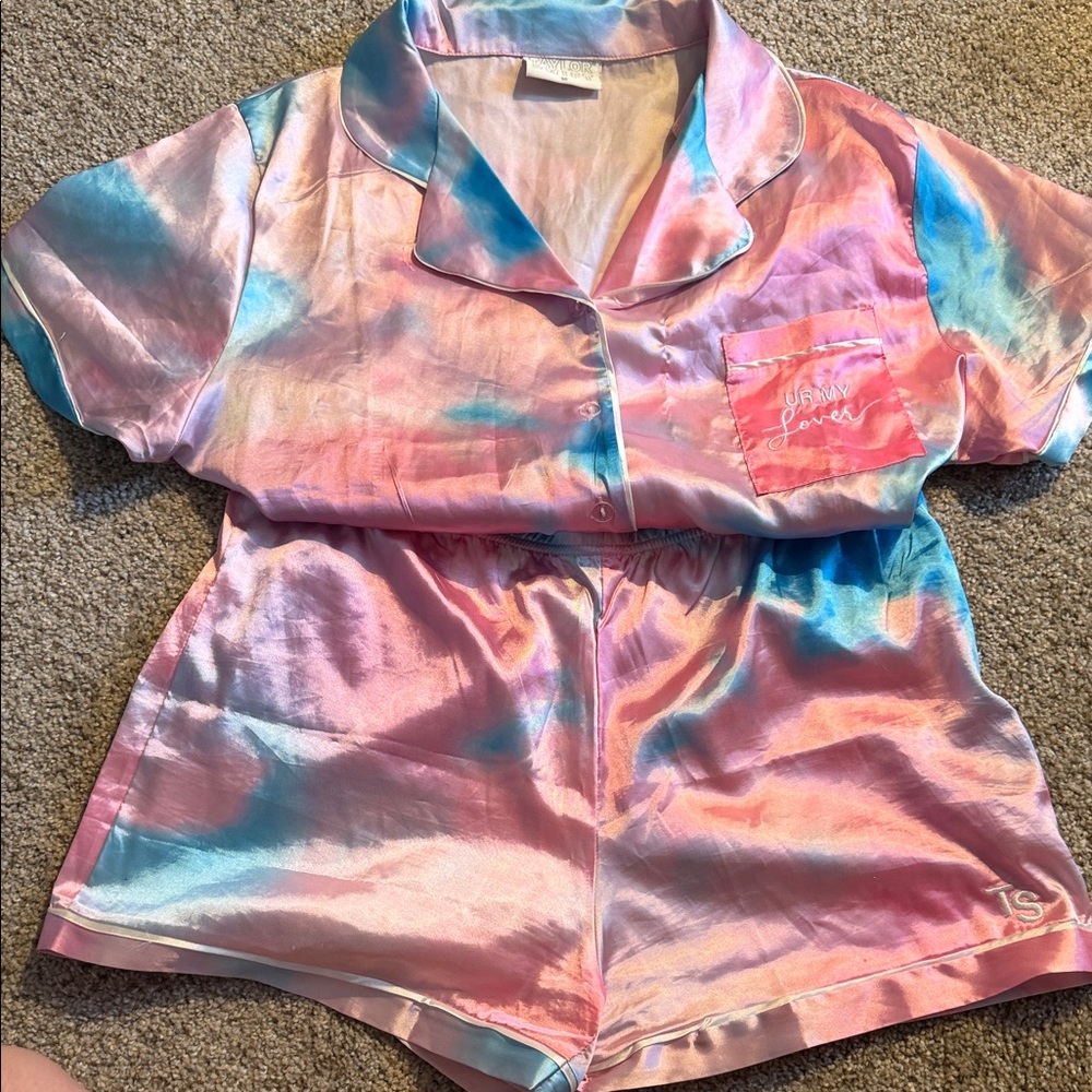 Taylor Swift Lover Satin Pajama Set